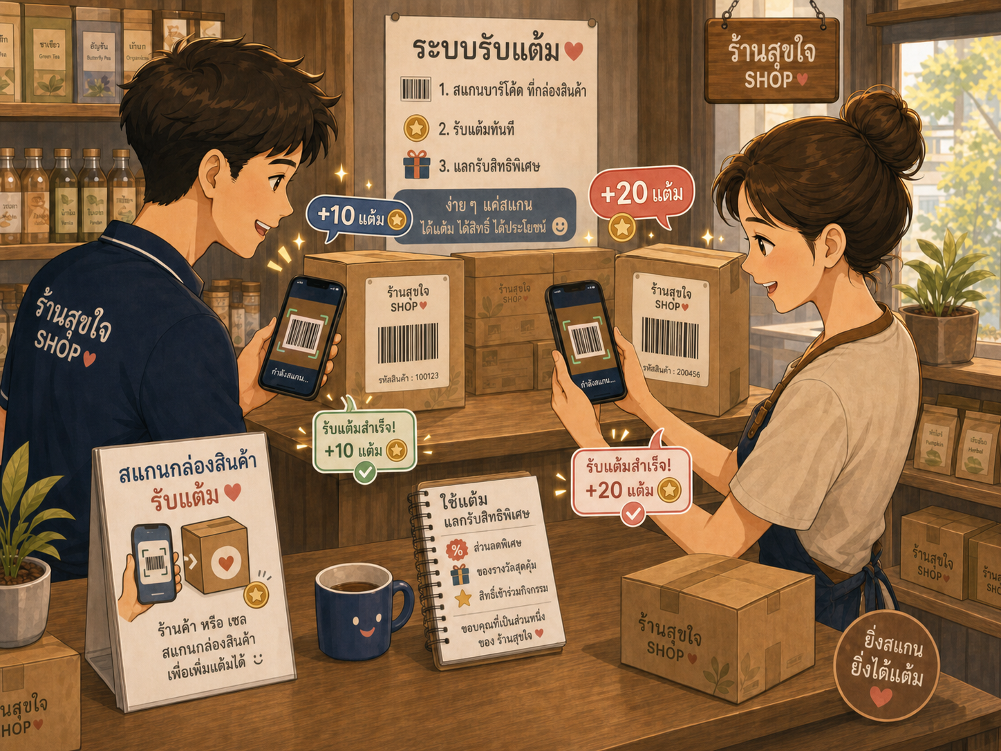 ShopPoint Rewards ระบบสะสมแต้มร้านค้าและแลกของรางวัล