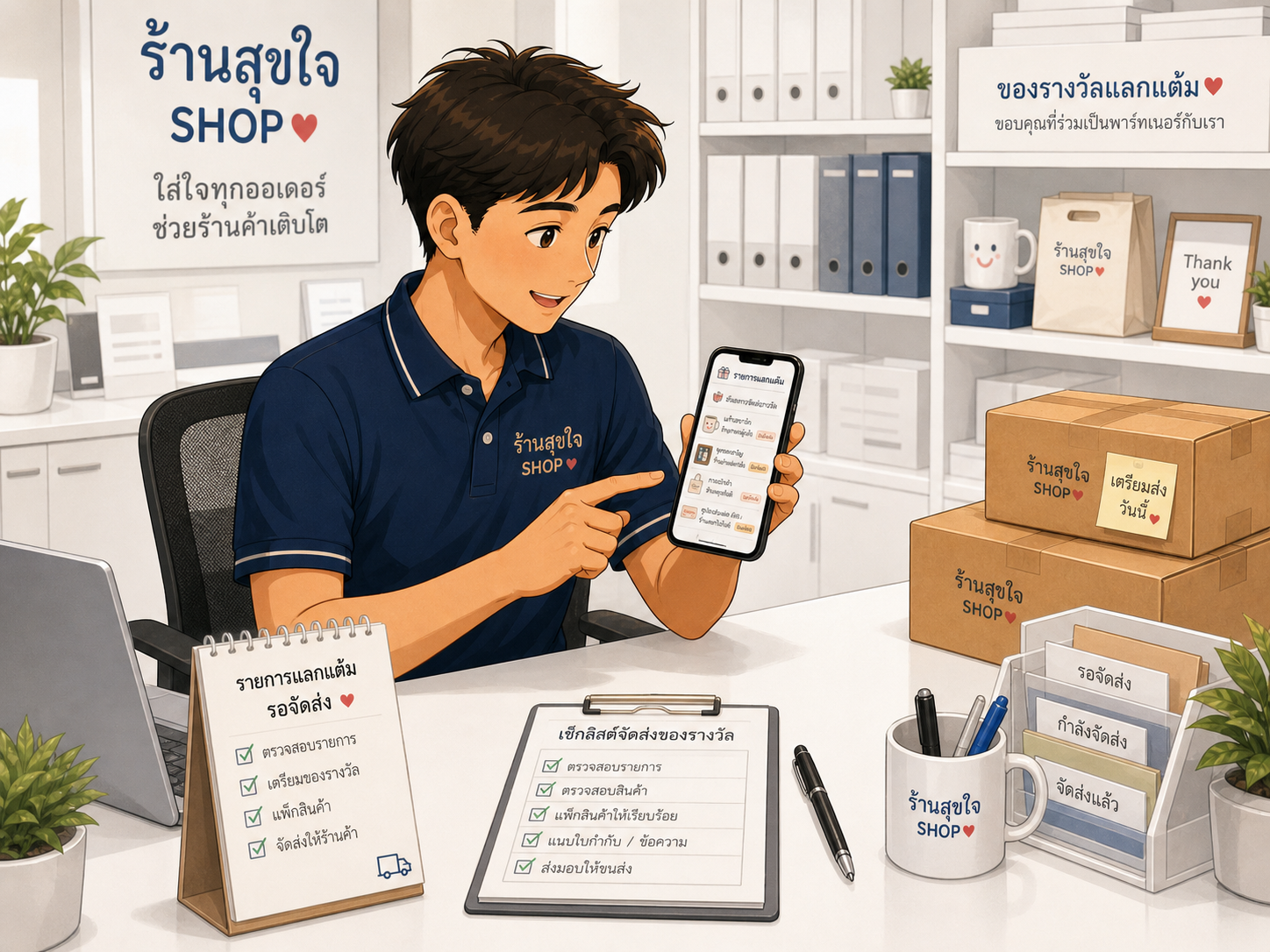 ShopPoint Rewards ระบบสะสมแต้มร้านค้าและแลกของรางวัล