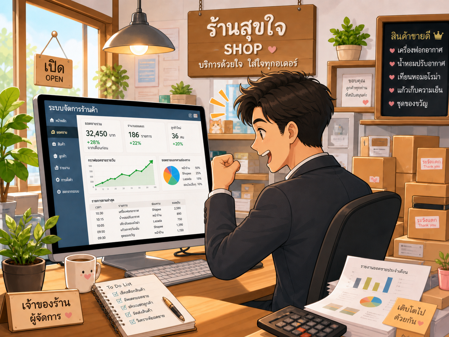 ShopPoint Rewards ระบบสะสมแต้มร้านค้าและแลกของรางวัล