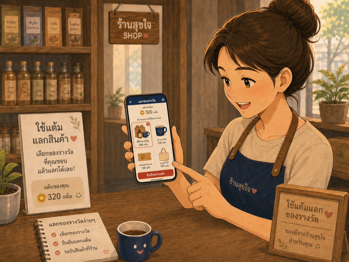 ShopPoint Rewards ระบบสะสมแต้มร้านค้าและแลกของรางวัล
